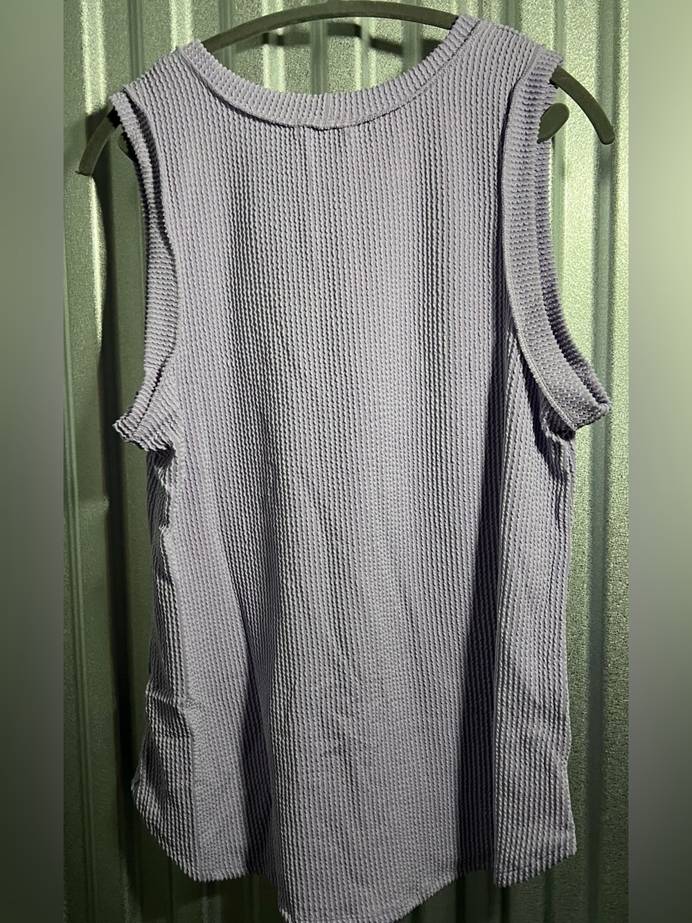 HEIMISH USA Lavender Ribbed Sleeveless Tank NWOT. 3X - Picture 3 of 4